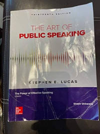 Image of THE ART OF PUBLIC SPEAKING, THIRTEENTH EDITION